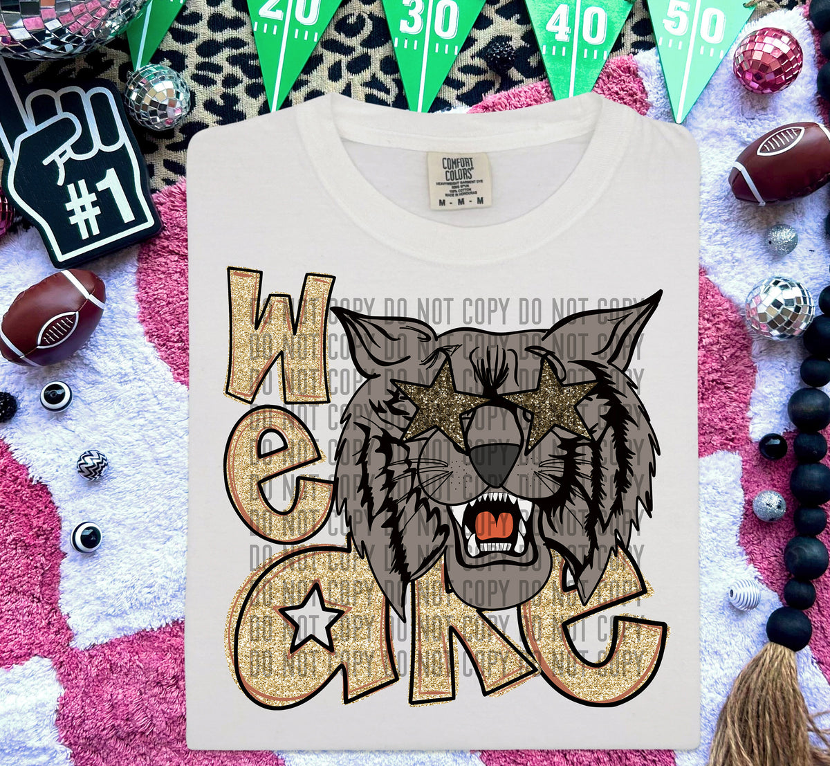 We Are Wildcats Gold (Grey) 59012 DTF transfer