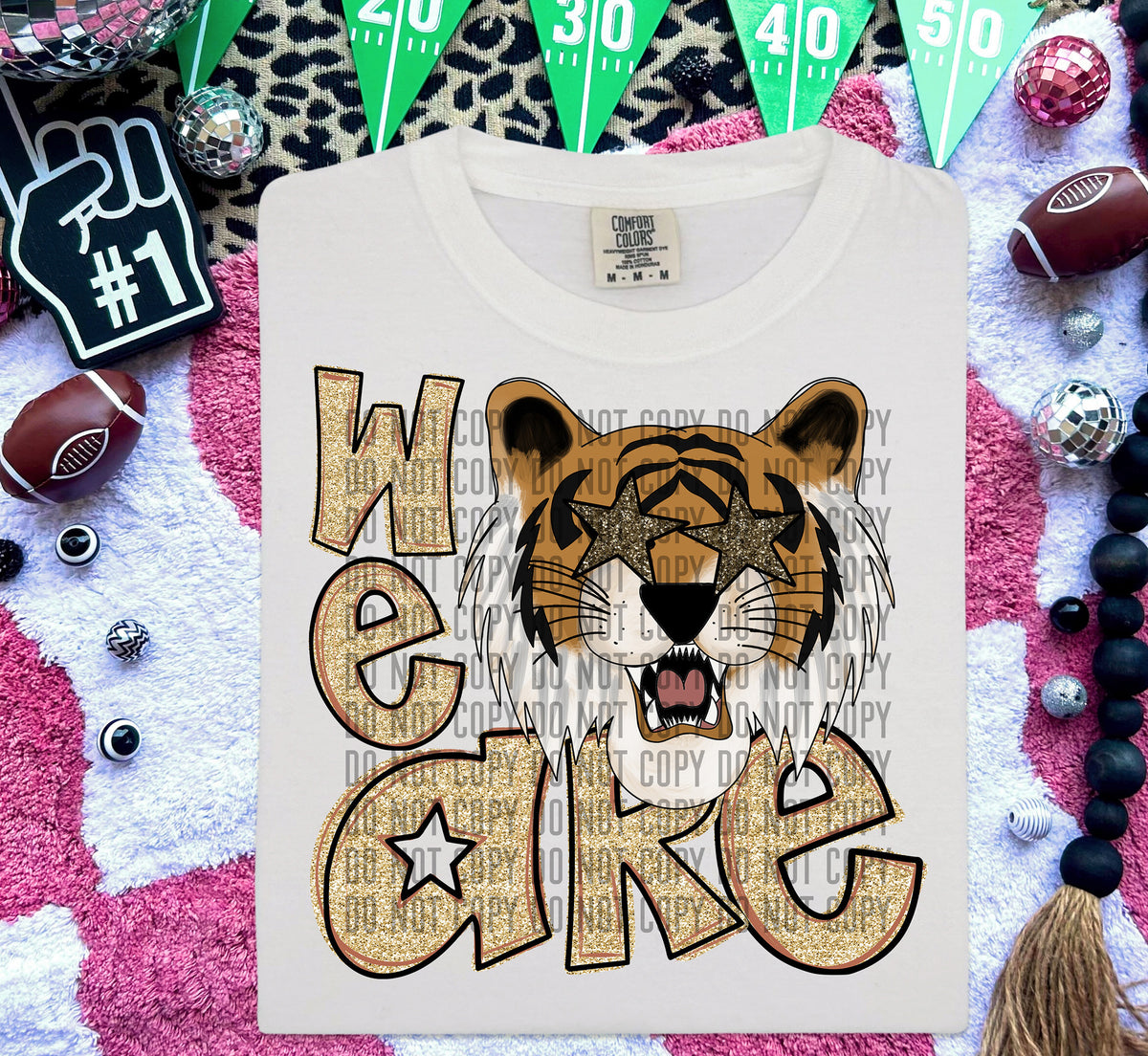We Are Tigers Gold 59013 DTF transfer