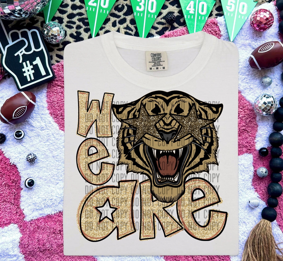 We Are Tigers Gold 57997 DTF transfer