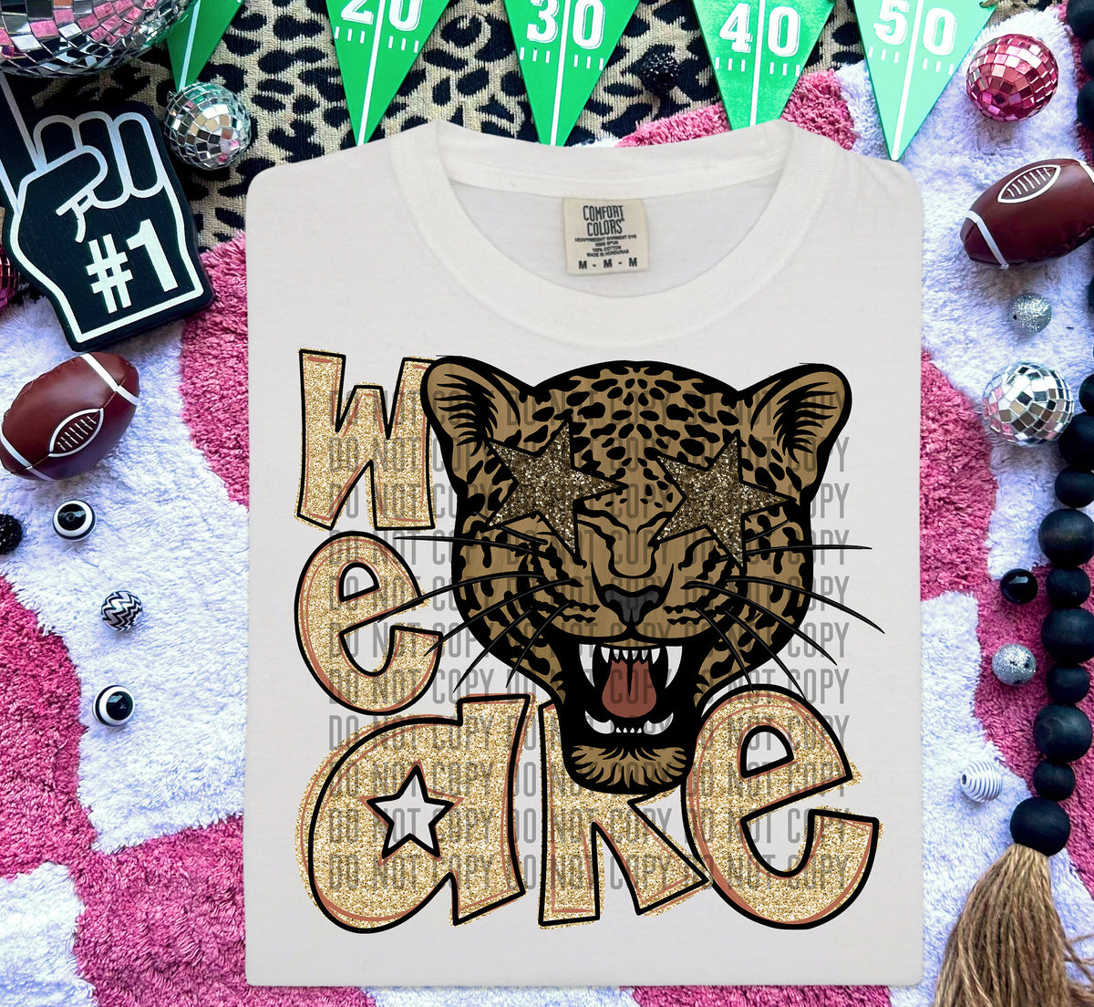 We Are Jaguars Gold 59023 DTF transfer