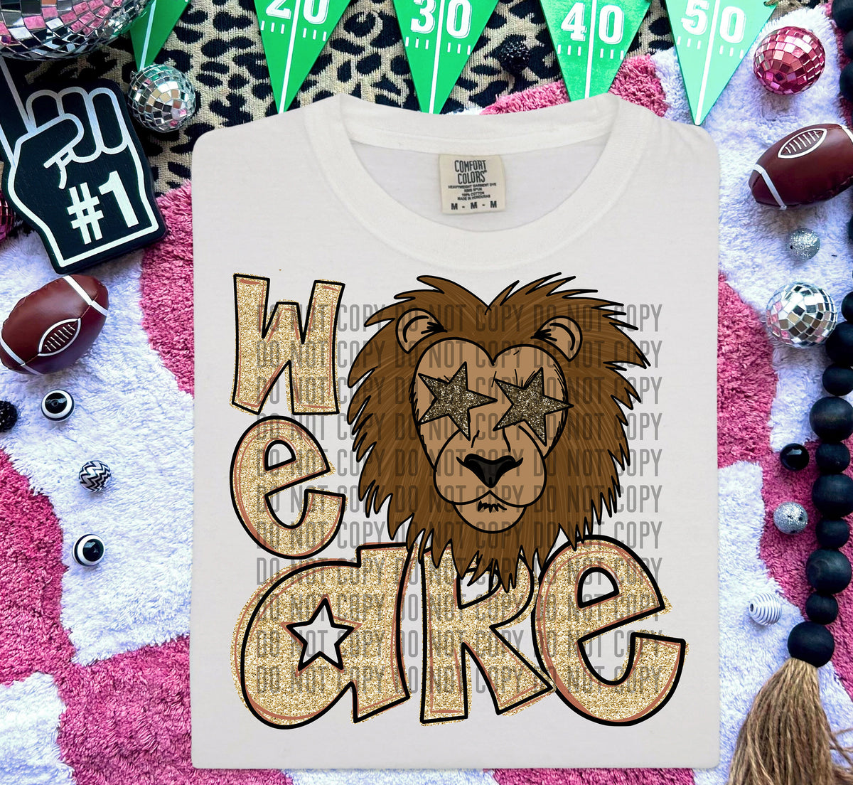 We Are Lions Gold 59024 DTF transfer