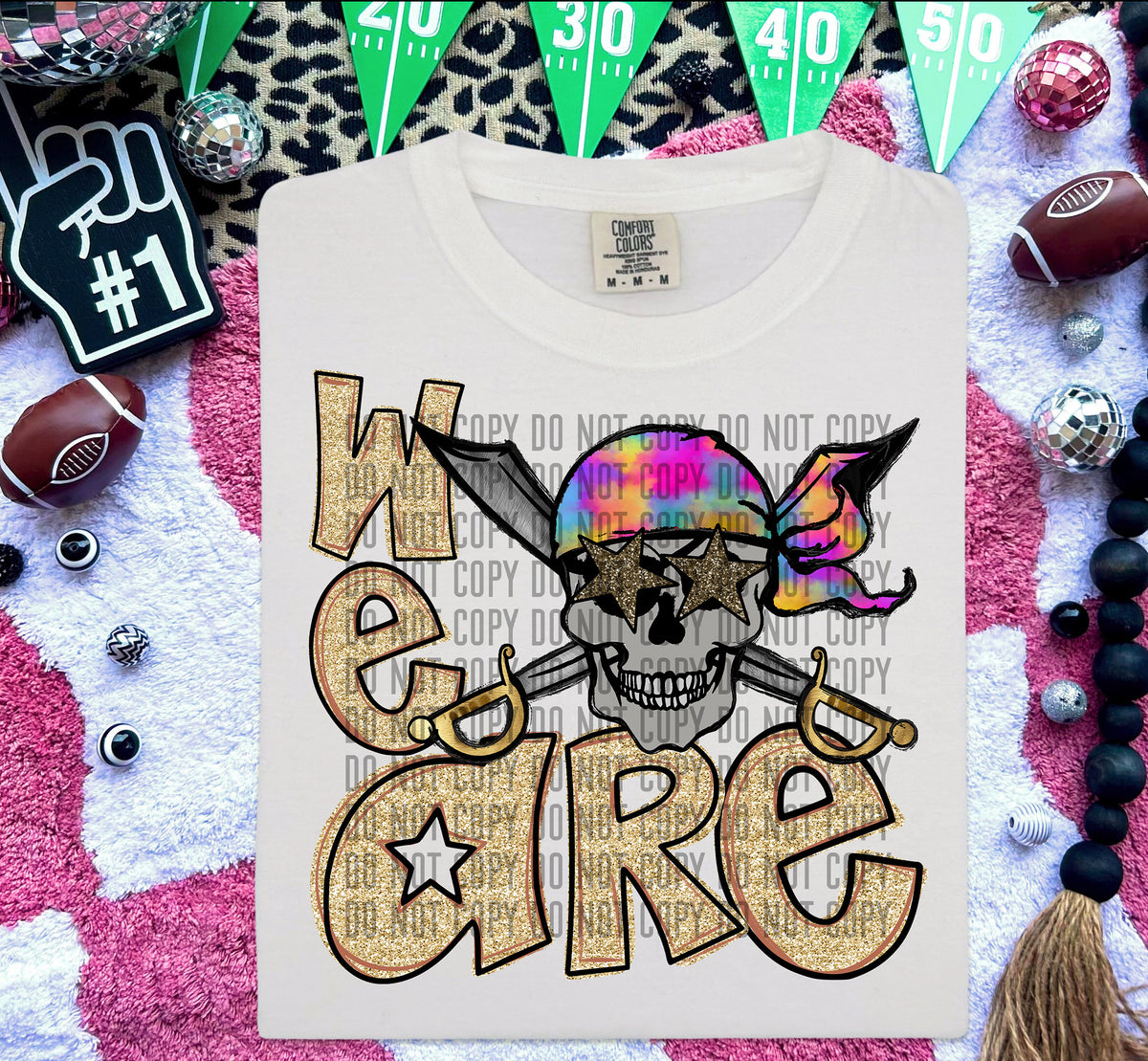 We Are Pirates Gold 59027 DTF transfer