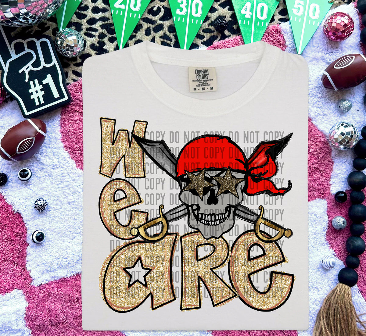 We Are Pirates Gold (Red Headscarf) 59029 DTF transfer