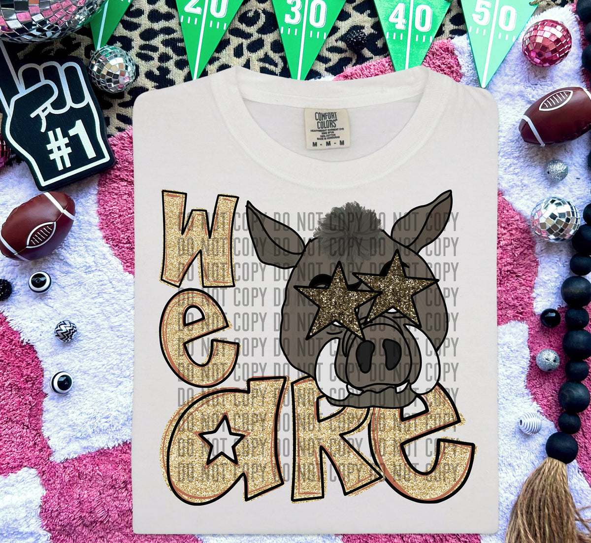 We Are Razorbacks Gold (Grey) 59034 DTF transfer
