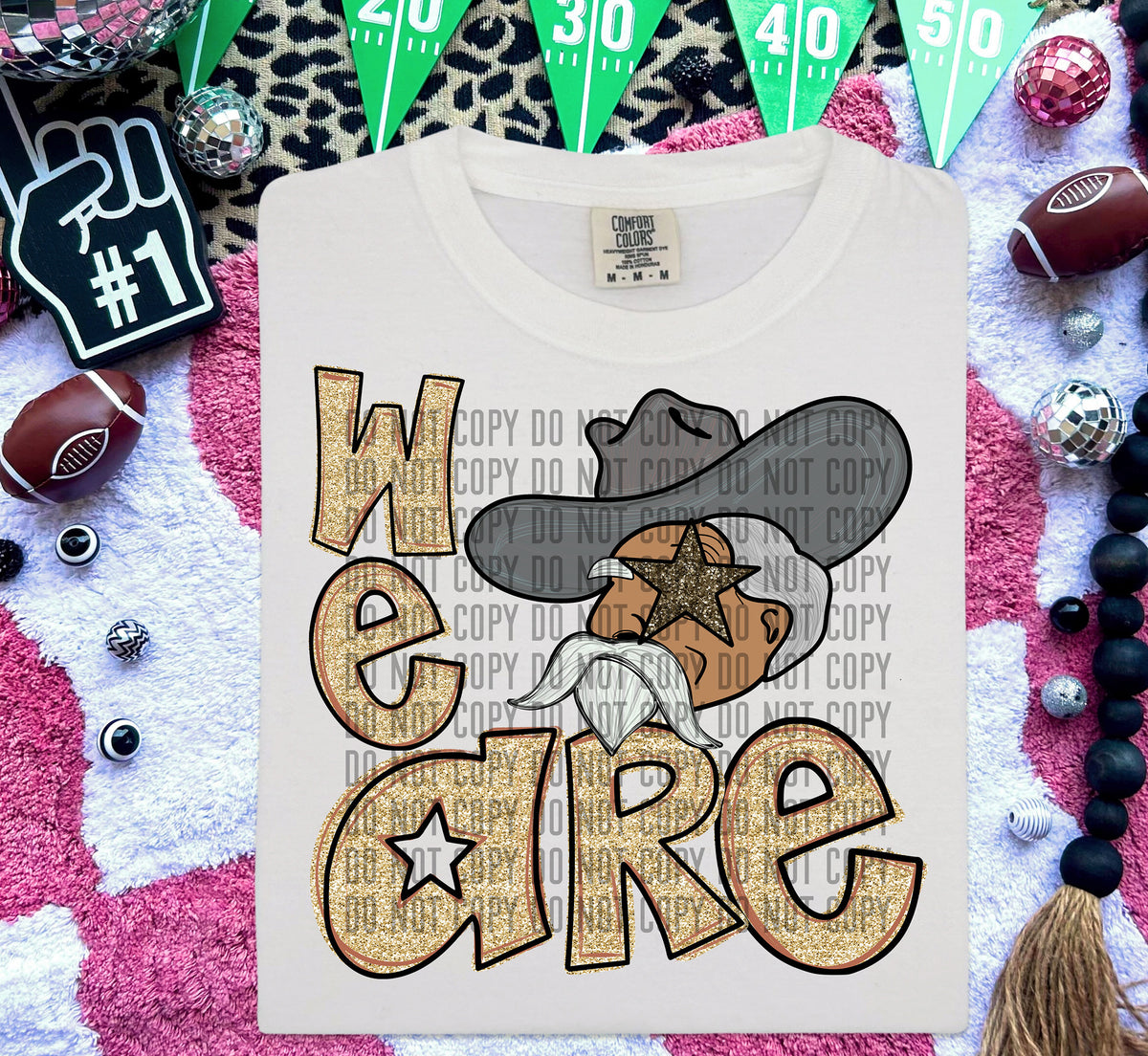 We Are Rebels Gold (Grey Hat) 59035 DTF transfer
