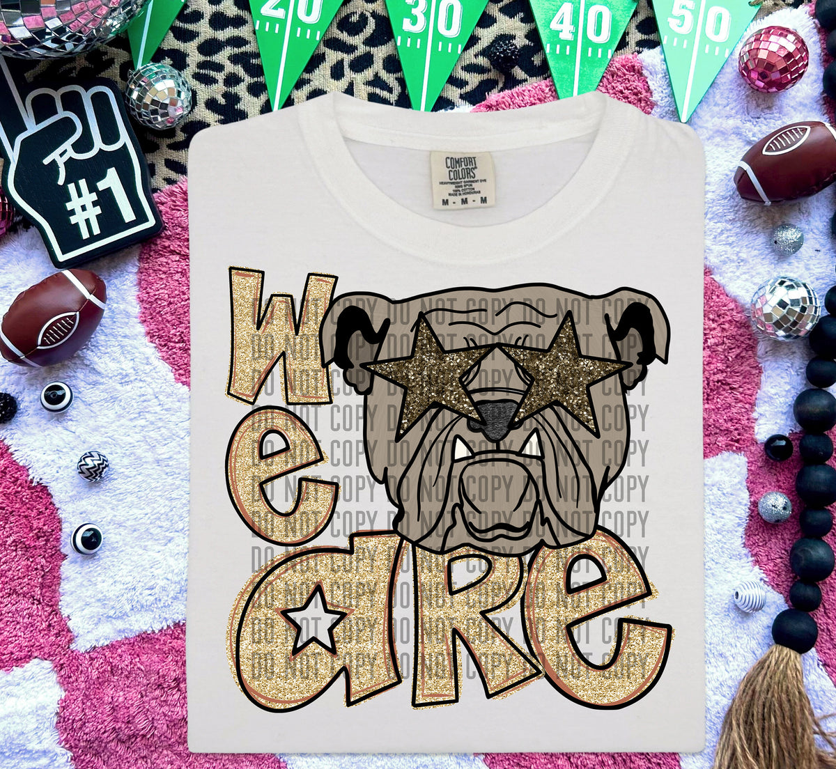 We Are Bulldogs Gold (Brown) 57999 DTF transfer