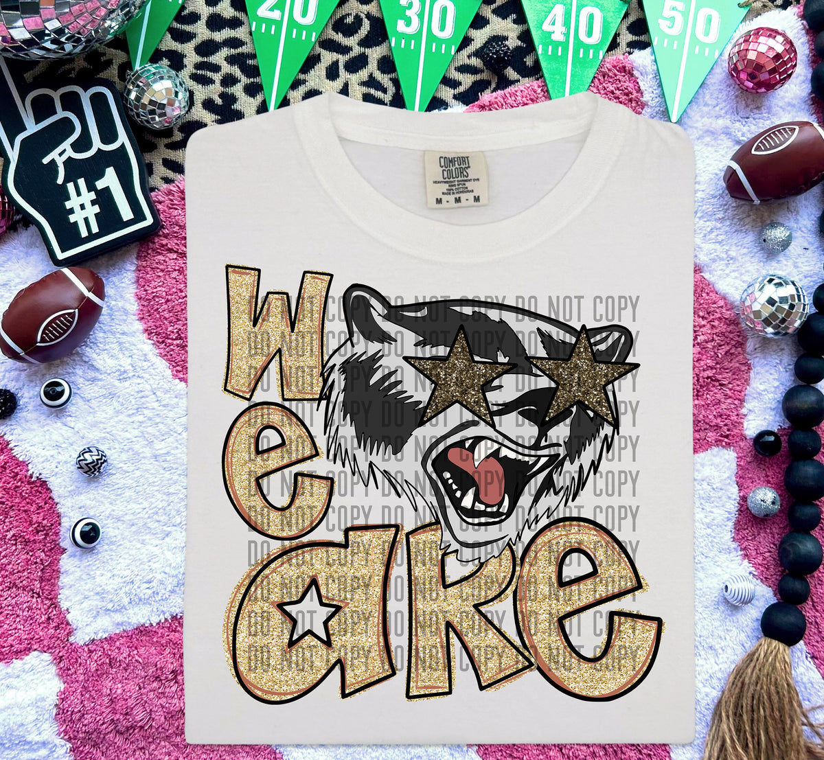 We Are Panthers Gold 59047 DTF transfer