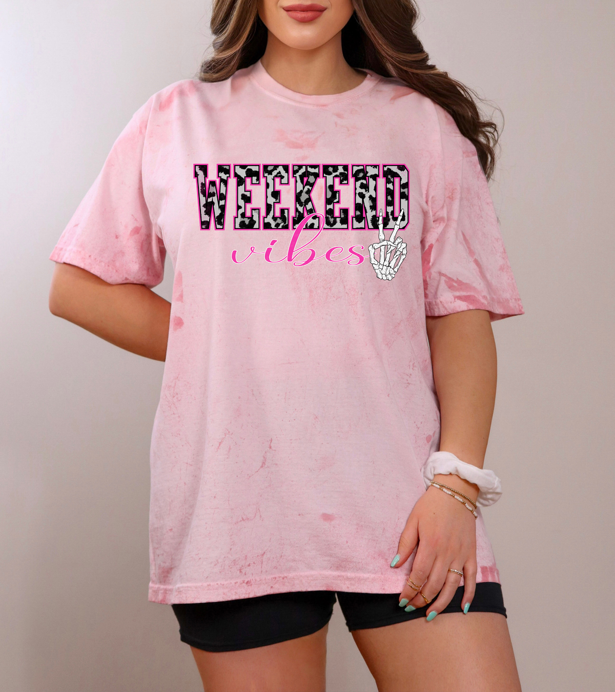 Weekend Vibes Peace Skellie Hand 116993 DTF Transfer