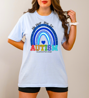 We Wear Blue For Autism Awareness 42860 DTF transfer