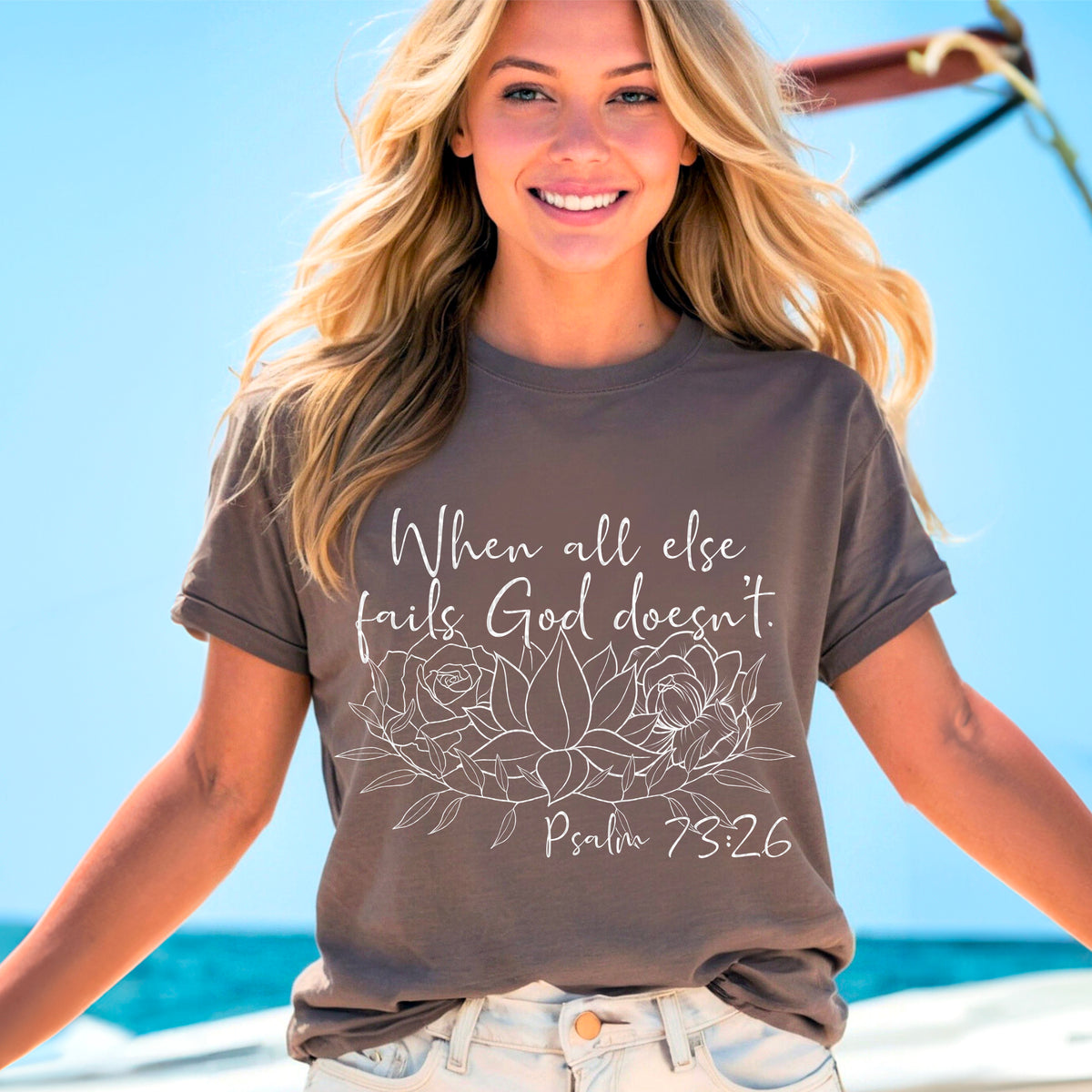 When all else fails God doesn't white 104266 DTF transfer