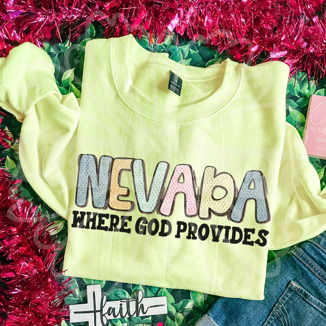 Nevada where god provides (Vehement) DTF Transfer