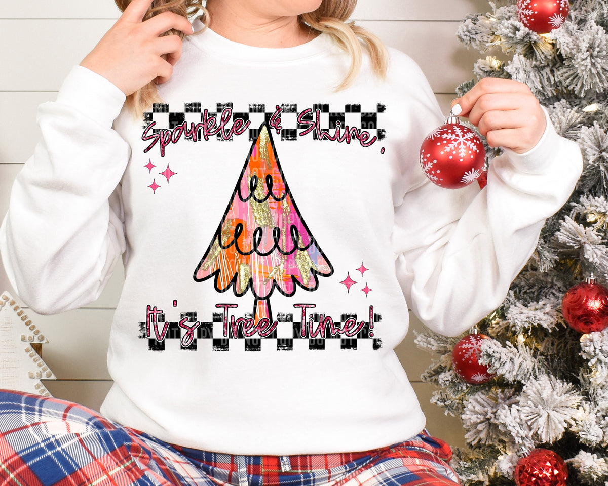 Sparkle And Shine It's Tree Time! 66068 DTF transfer