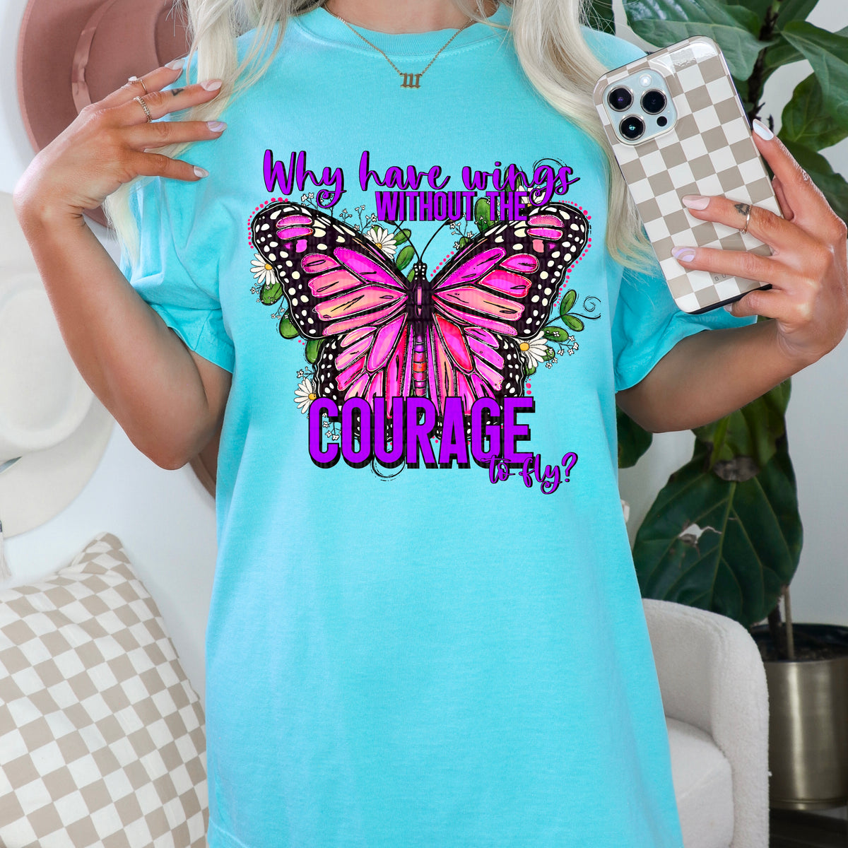 Why have wings without the courage 104268 DTF transfer