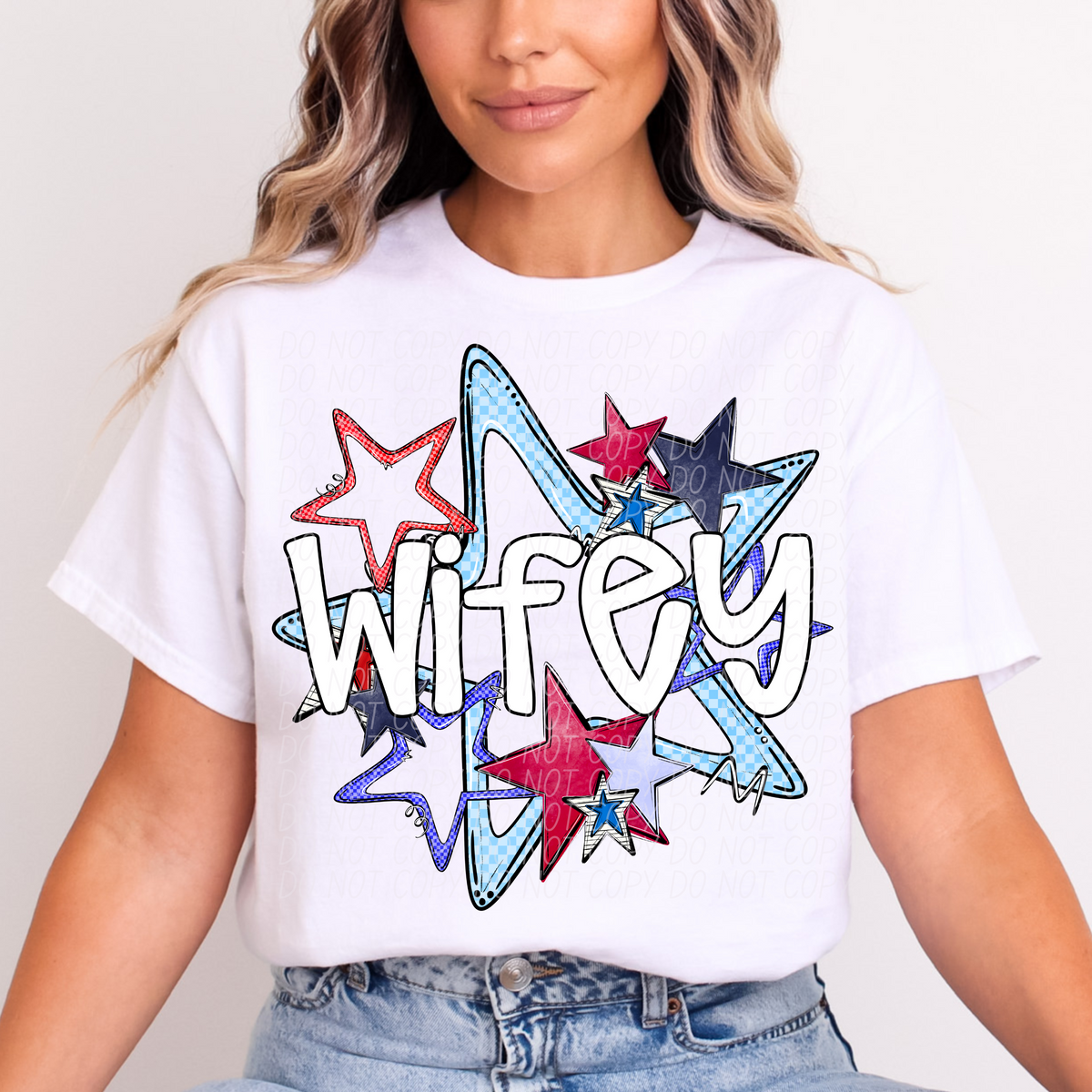 WIFEY fourth of July stars (CITY) DTF transfer