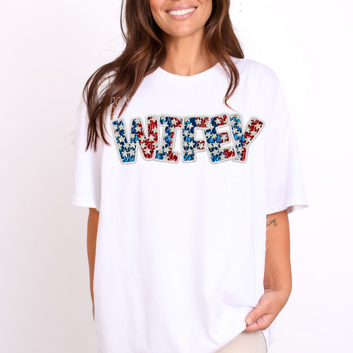 Wifey Glitter Stars (CITY) DTF transfer