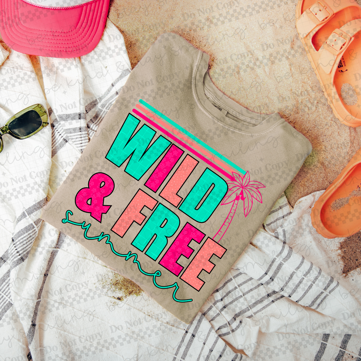 Wild & free summer (CMLD) 107104 DTF transfer