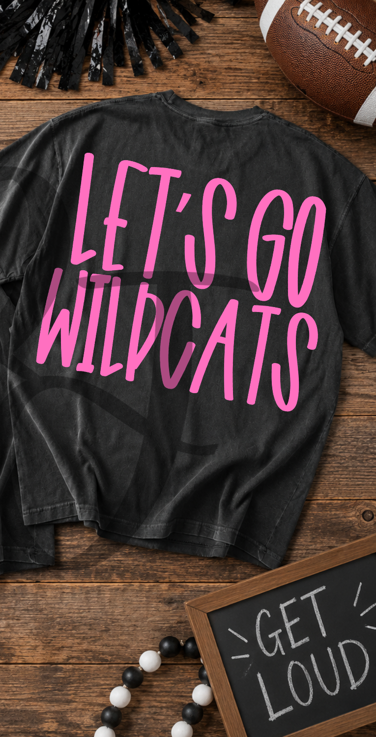 Lets go wildcats- pink (Parker) DTF Transfer