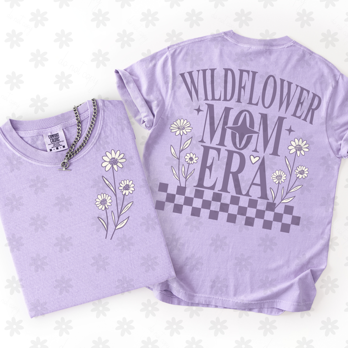 Wildflower mom era purple (FRONT ONLY) (Dyed) DTF Transfer