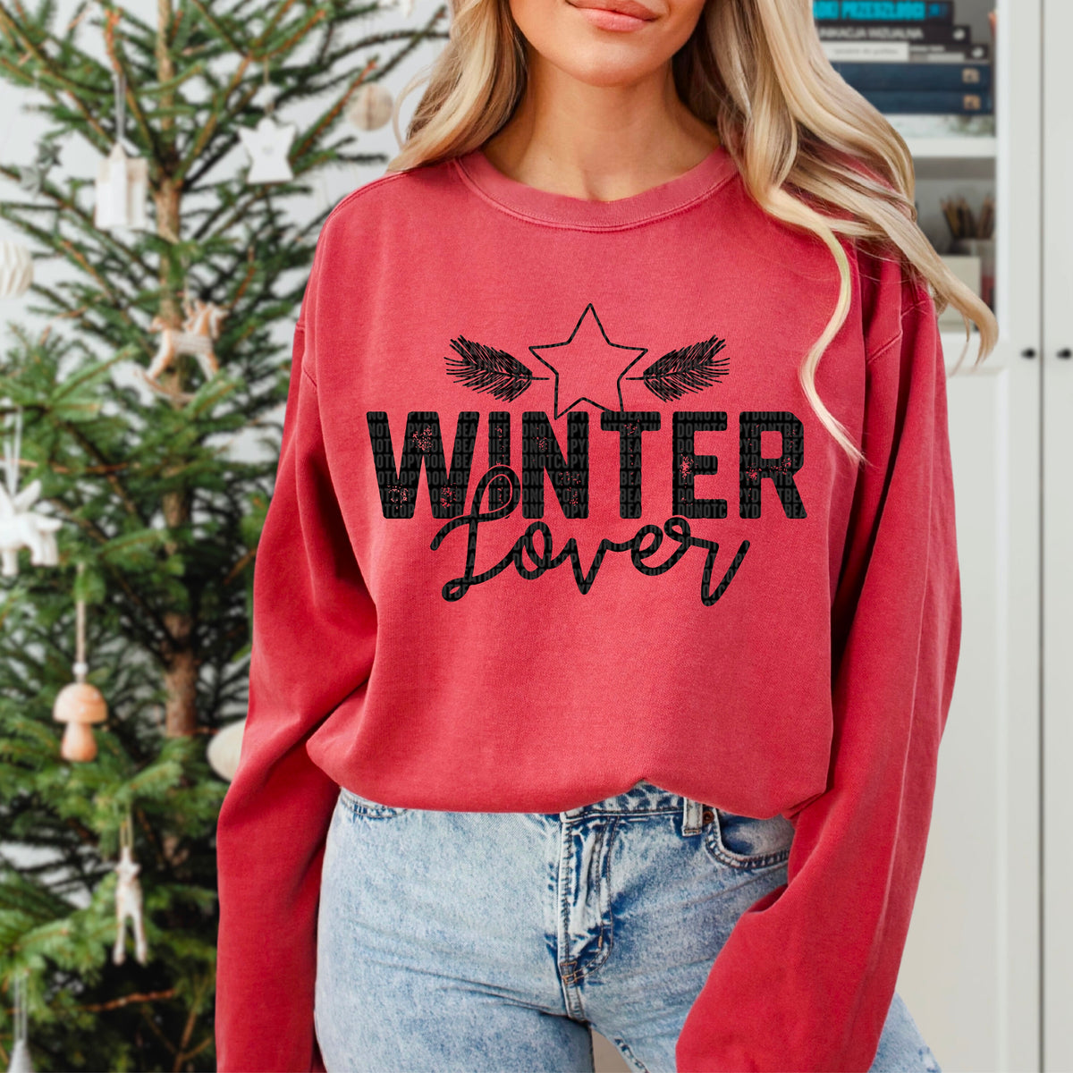 Winter lover black 104269 DTF transfer