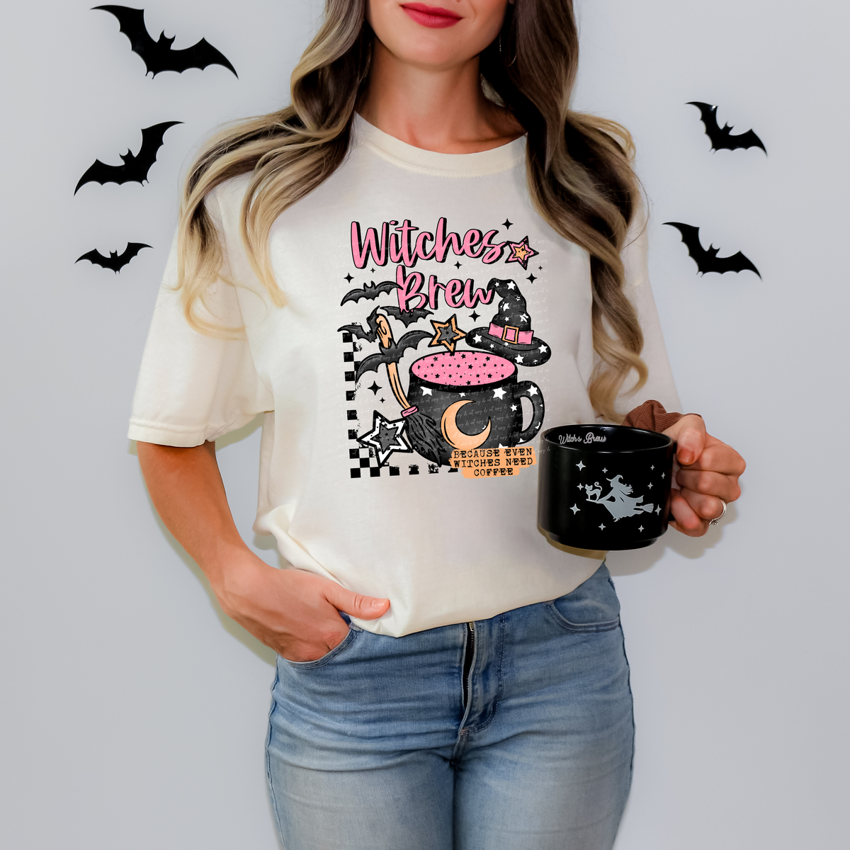Witches Brew Because Even Witches Need Coffee 108709 DTF transfer