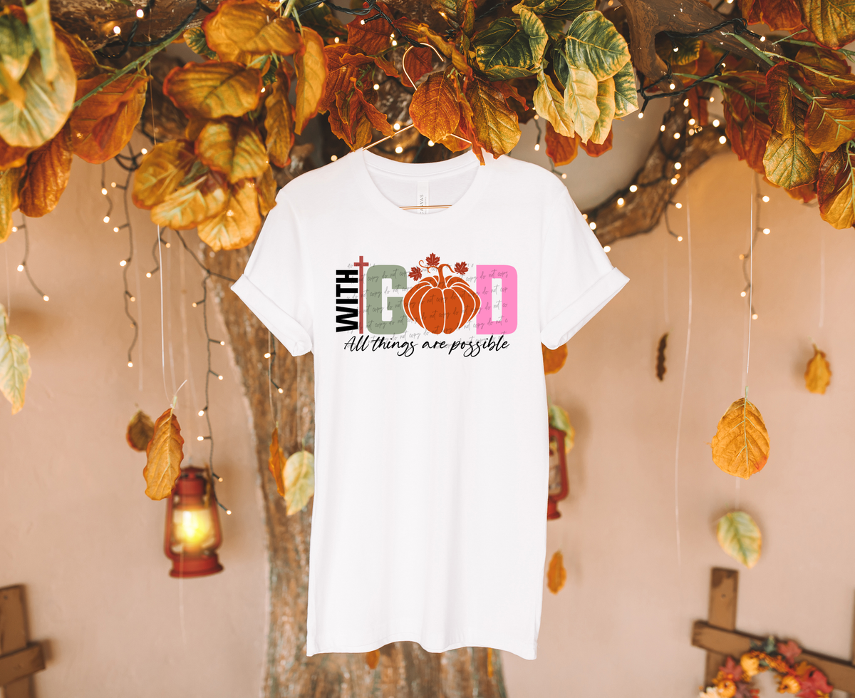 With God All Things Are Possible 42439 DTF transfer