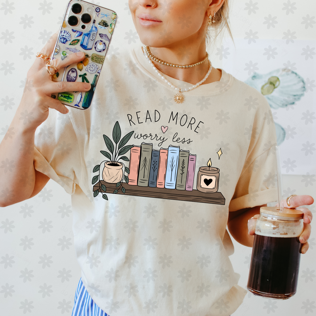 Read more worry less (Dyed) DTF Transfer