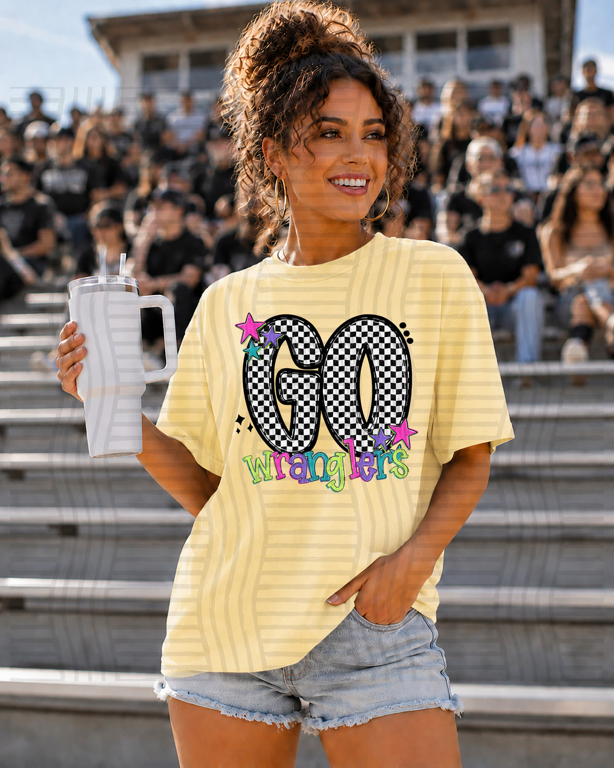 Wranglers-Go Checker Neon (Caplinger) DTF Transfer