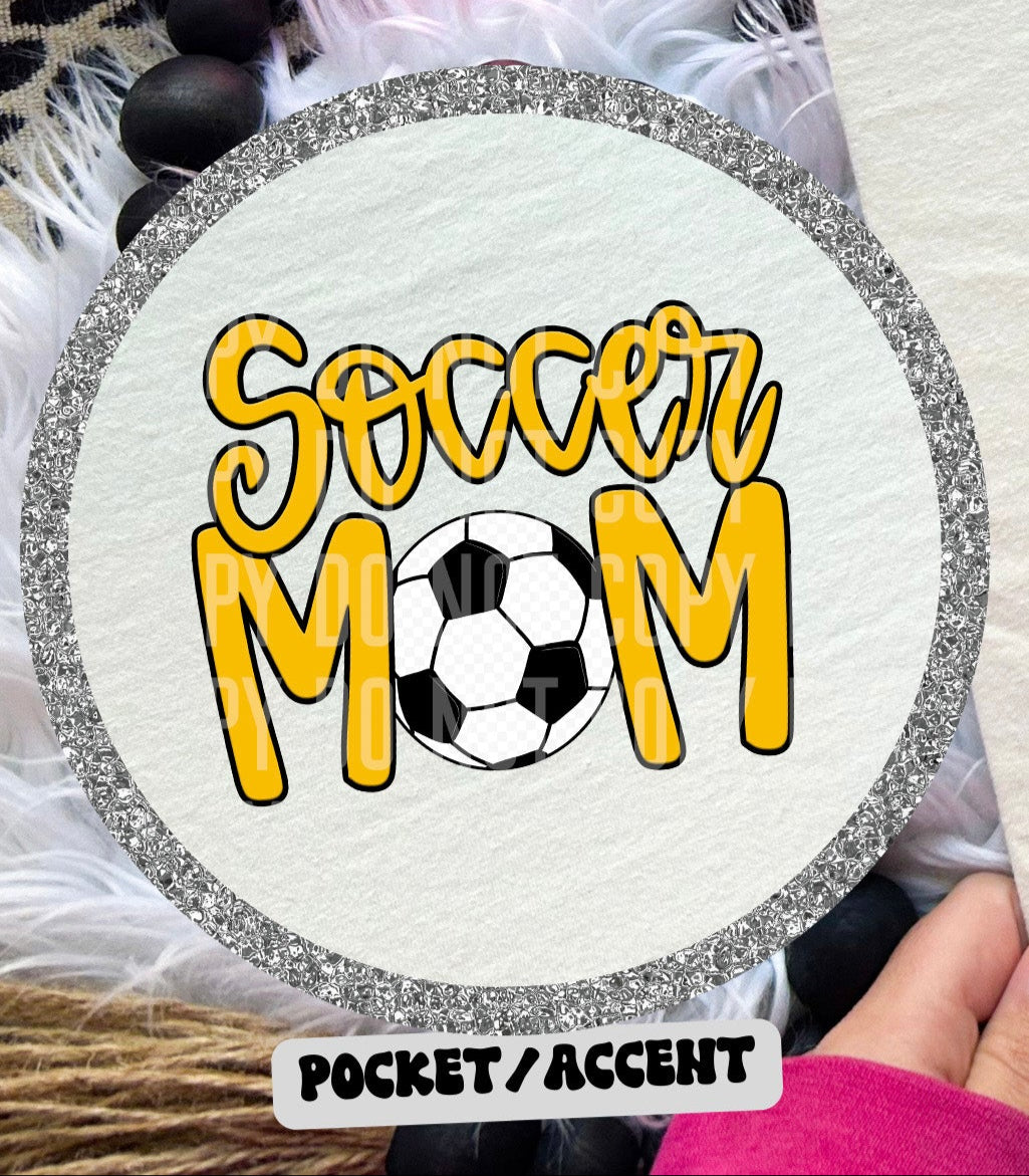 Soccer Mom Yellow POCKET (Caplinger) DTF transfer