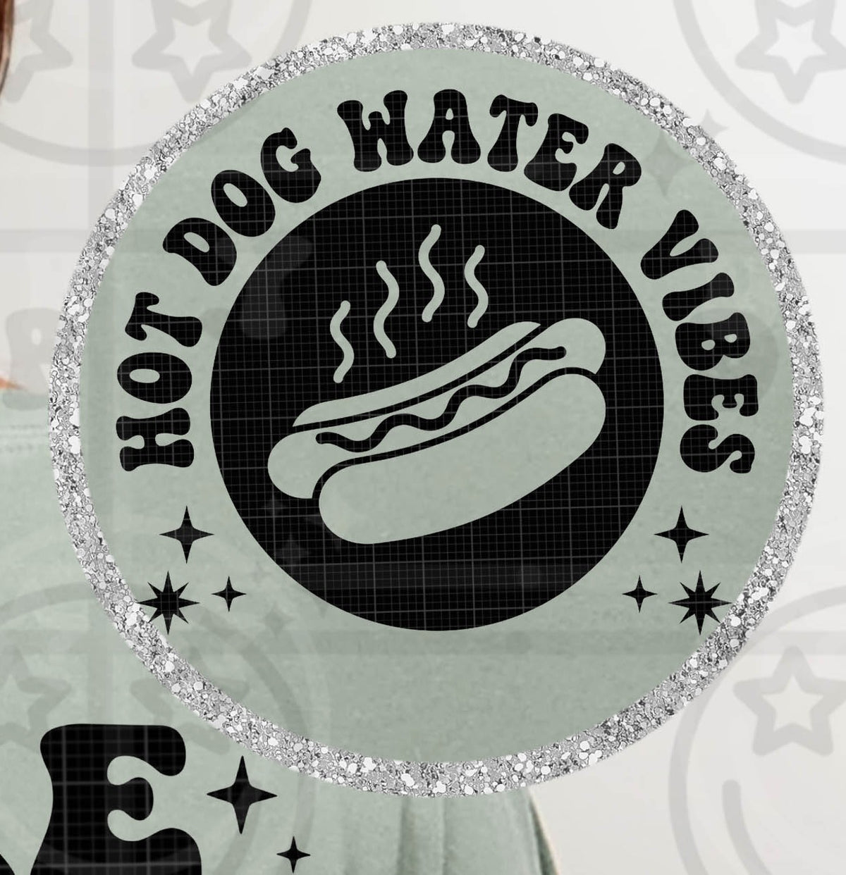 Hot dog water vibes FRONT (HW) DTF Transfer