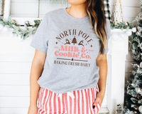 North Pole Milk And Cookie Co. Baking Fresh Daily 8808 DTF TRANSFER