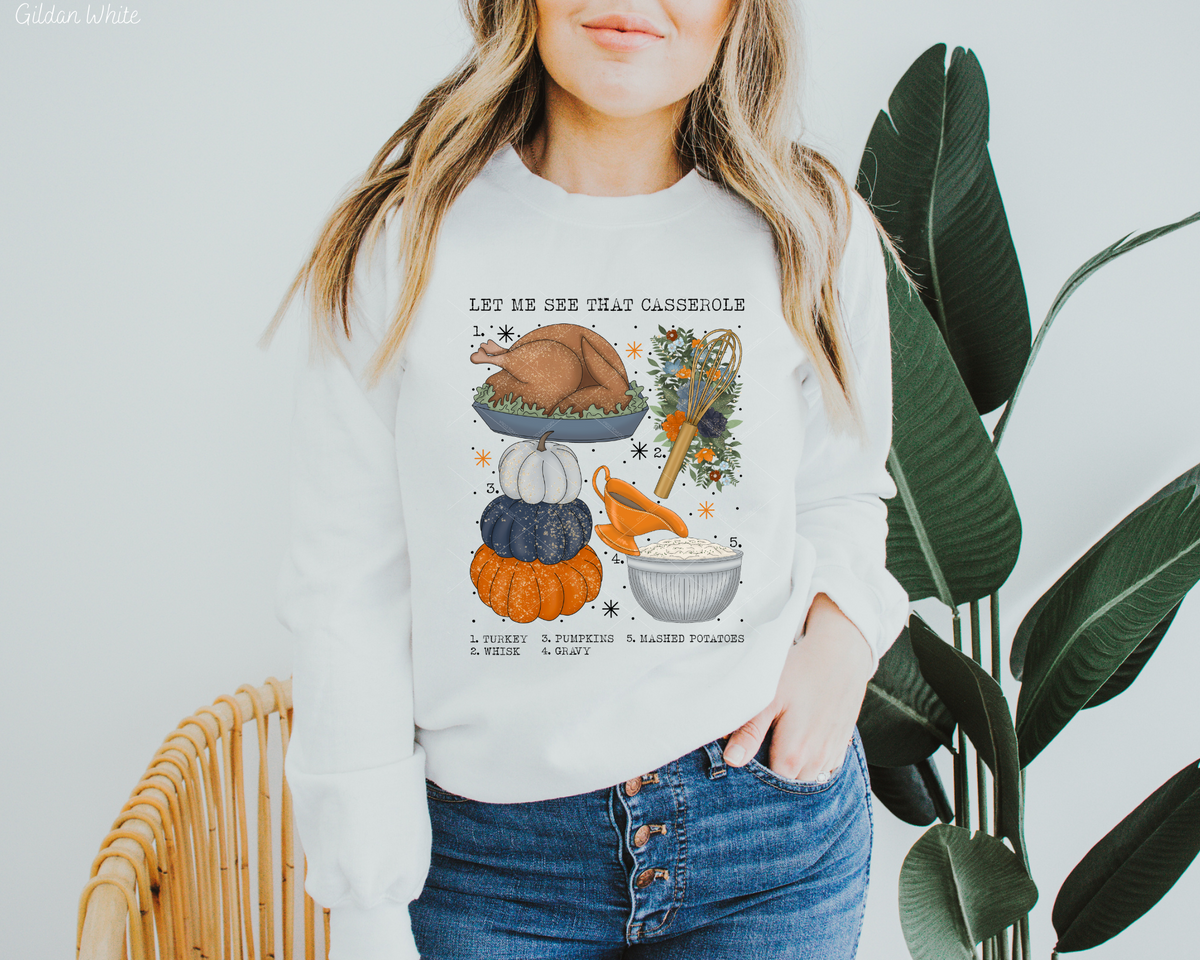 Let Me See That Casserole Checklist 112544 DTF TRANSFER