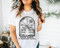 Winter Wishes And Snowflake Kisses (Black Font) 1178 DTF TRANSFER