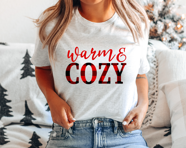 Warm And Cozy Red And Black Plaid 1100 DTF TRANSFER