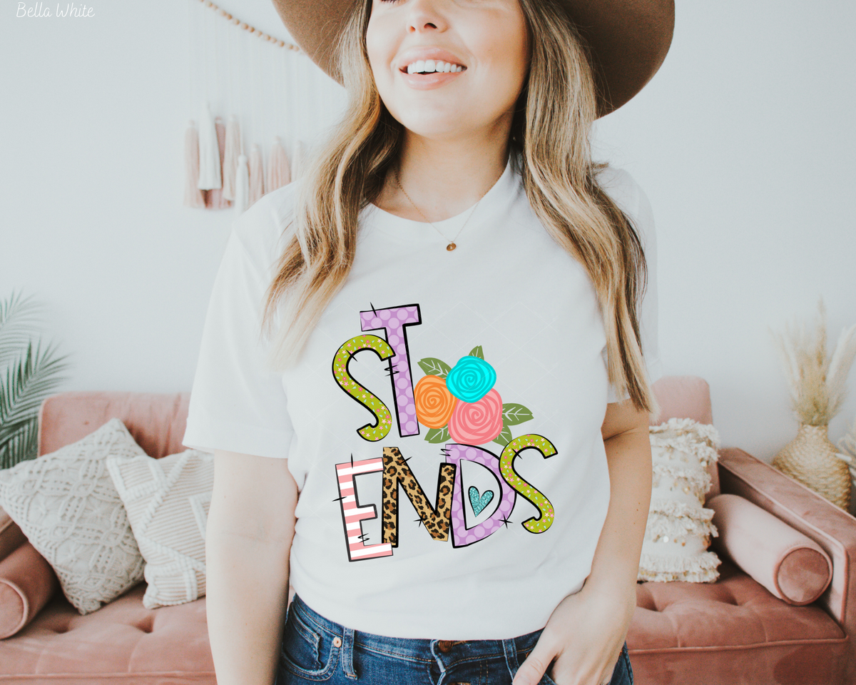 St Ends Floral 112665 DTF TRANSFER