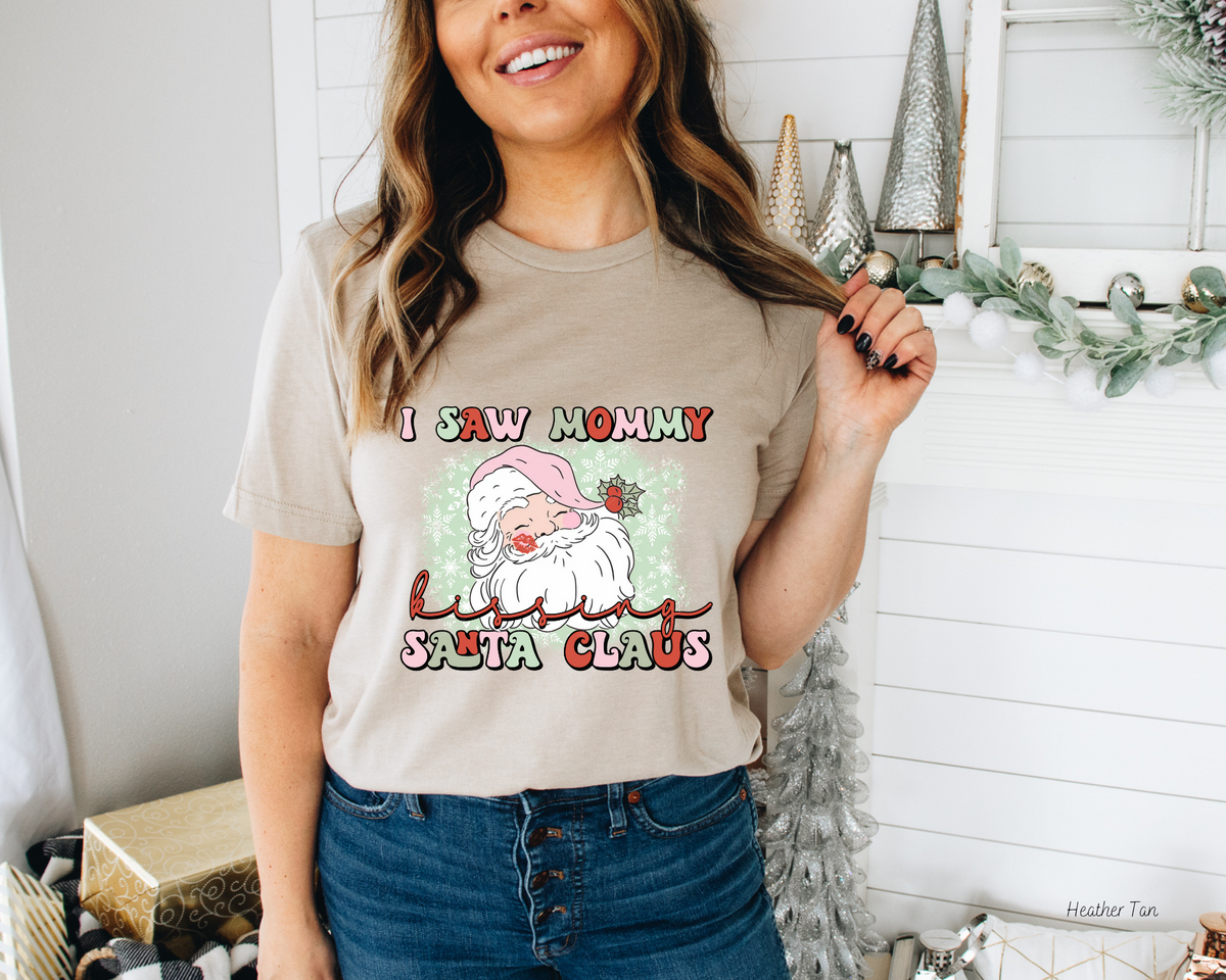 I Saw Mommy Kissing Santa Claus (Multi Color Font) 112537 DTF TRANSFER