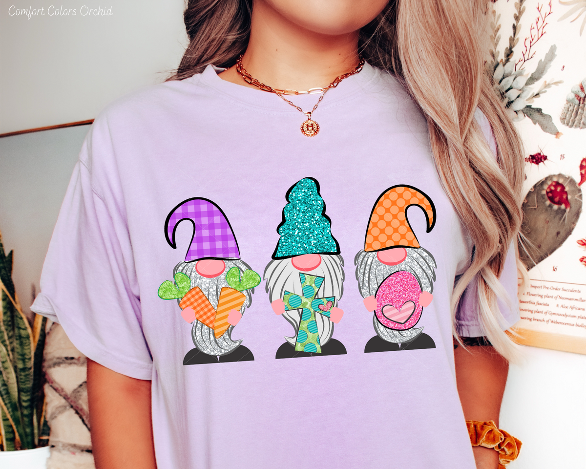 Easter Gnomes Carrots Cross Egg 324 DTF TRANSFER