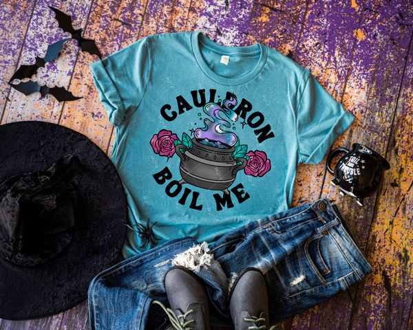 Cauldron Boil Me (cauldron boiling, roses) 1999 DTF Transfer