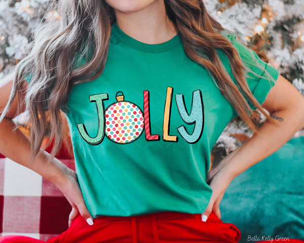 Jolly (Multi Color Christmas Bulb) 1094 DTF TRANSFER