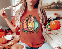 Change Is Beautiful Boho Pumpkin Floral 260 DTF TRANSFER