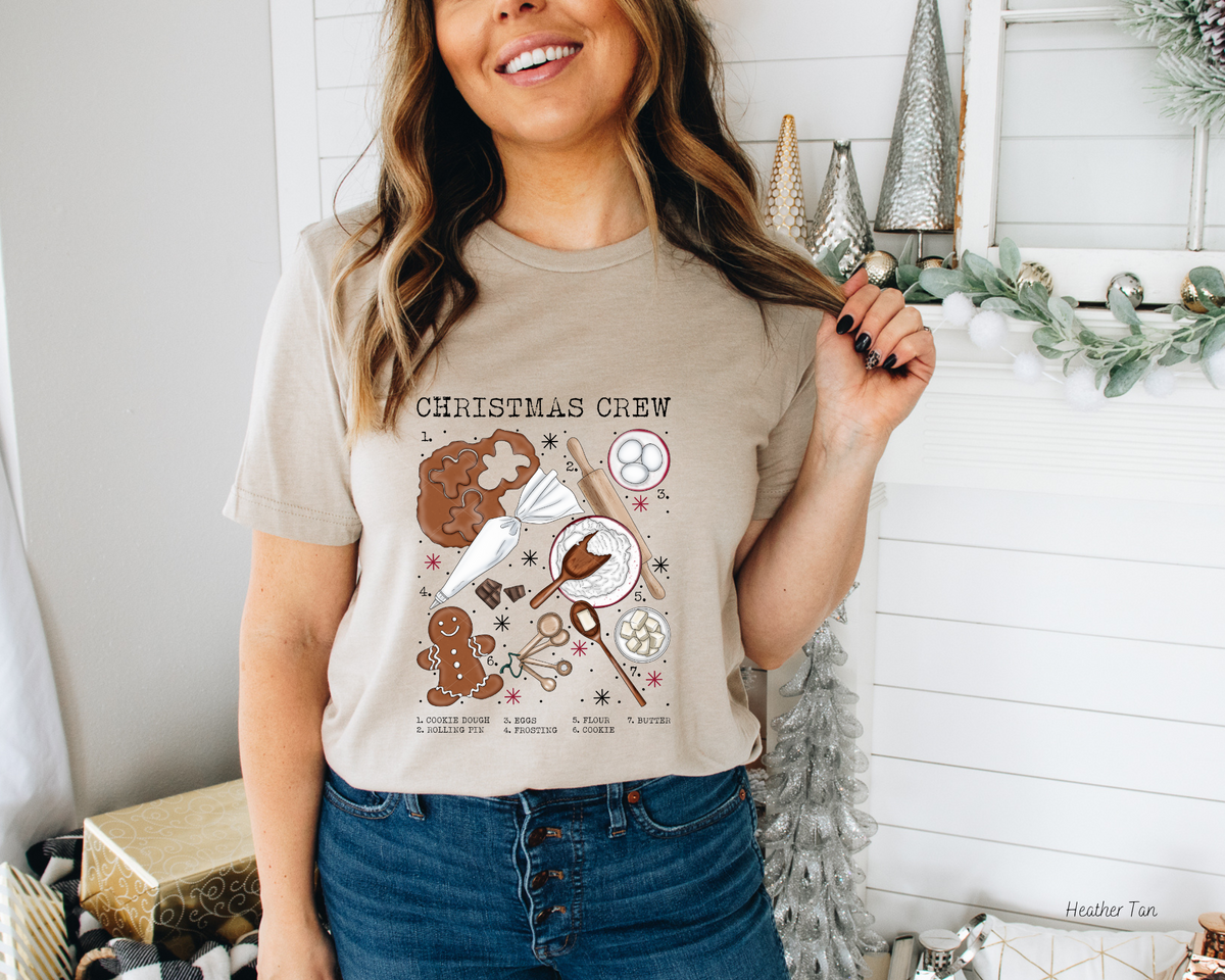 Christmas Crew Checklist (Black Font) 265 DTF TRANSFER