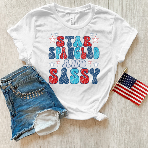 Star Spangled & Sassy 5077 DTF TRANSFER