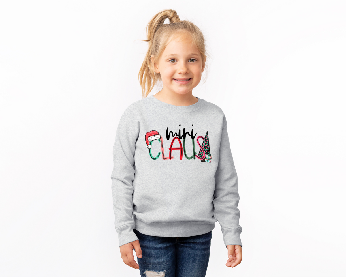 Mini Claus Santa Hat Leopard Tree 8757 DTF TRANSFER