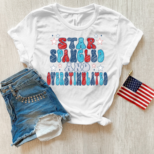 Star Spangled & Overstimulated 5078 DTF TRANSFER