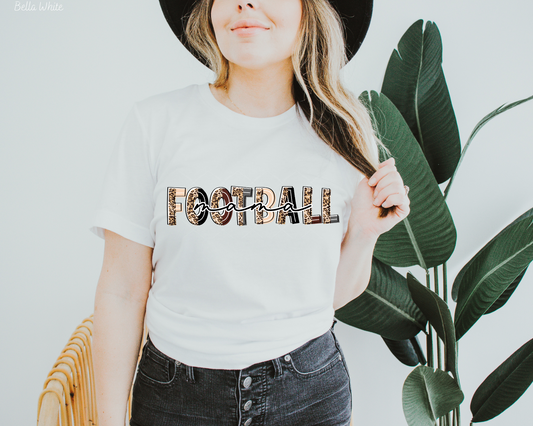 Football Mama (Half Font Leopard) 353 DTF TRANSFER