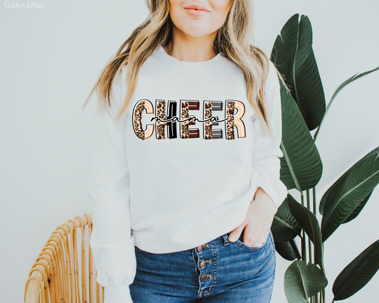 Cheer Mama (Half Font Leopard) 261 DTF TRANSFER