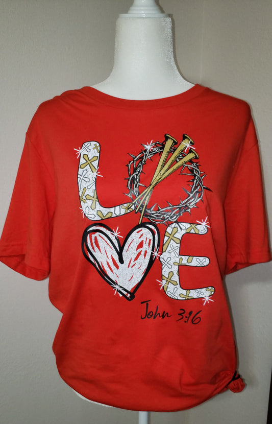 Love John3:16 HIGH HEAT screen print transfers RTS