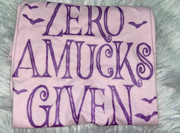 Zero amucks giving metallic purple screen print transfer