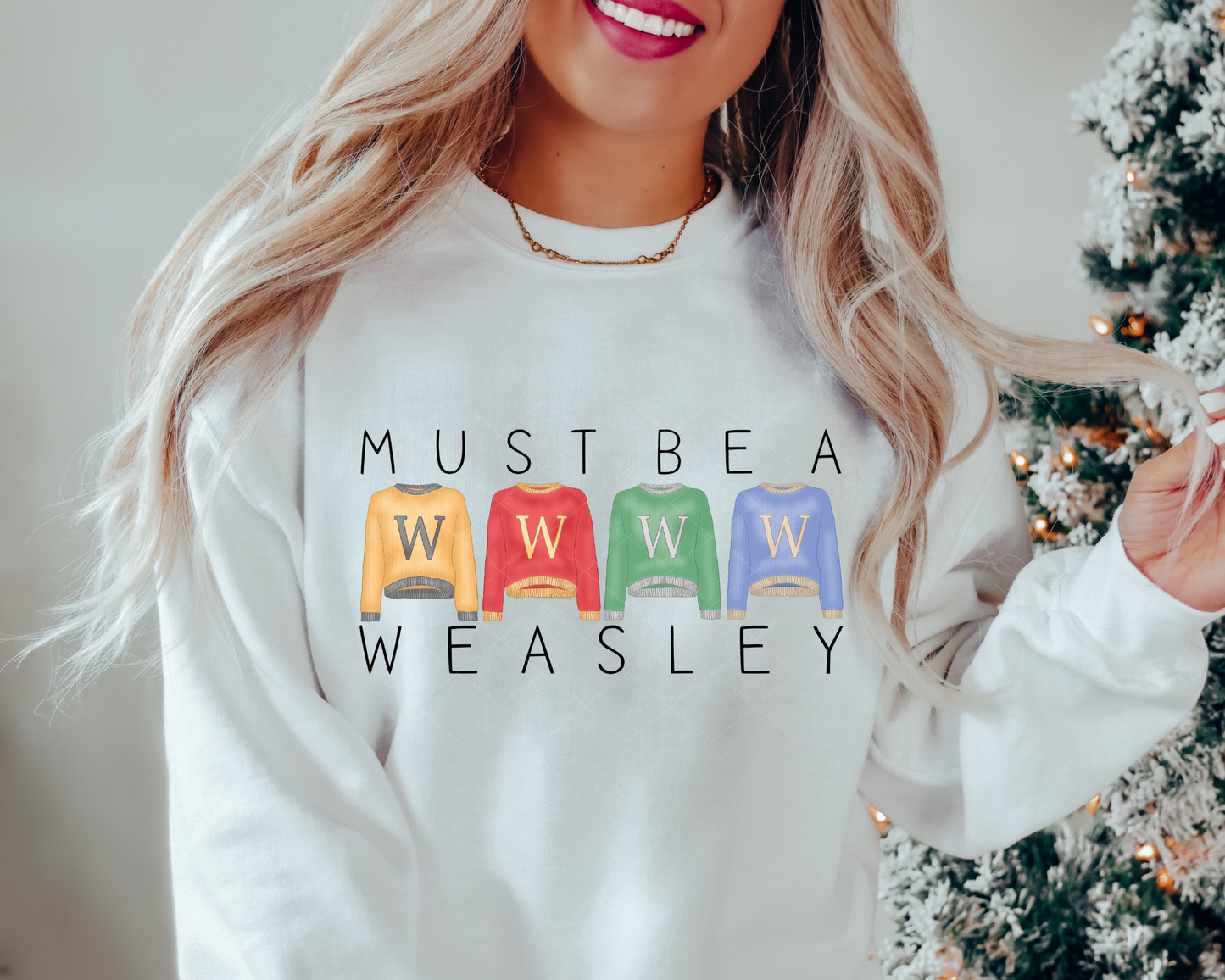 Must Be A Weasley Sweaters (Black Font) DTF TRANSFER