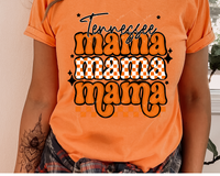 Tennessee mama (orange and checkered orange & white) 1863 DTF TRANSFER