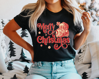 Merry Christmas Santa Claus (Red Font) 1005 DTF TRANSFER